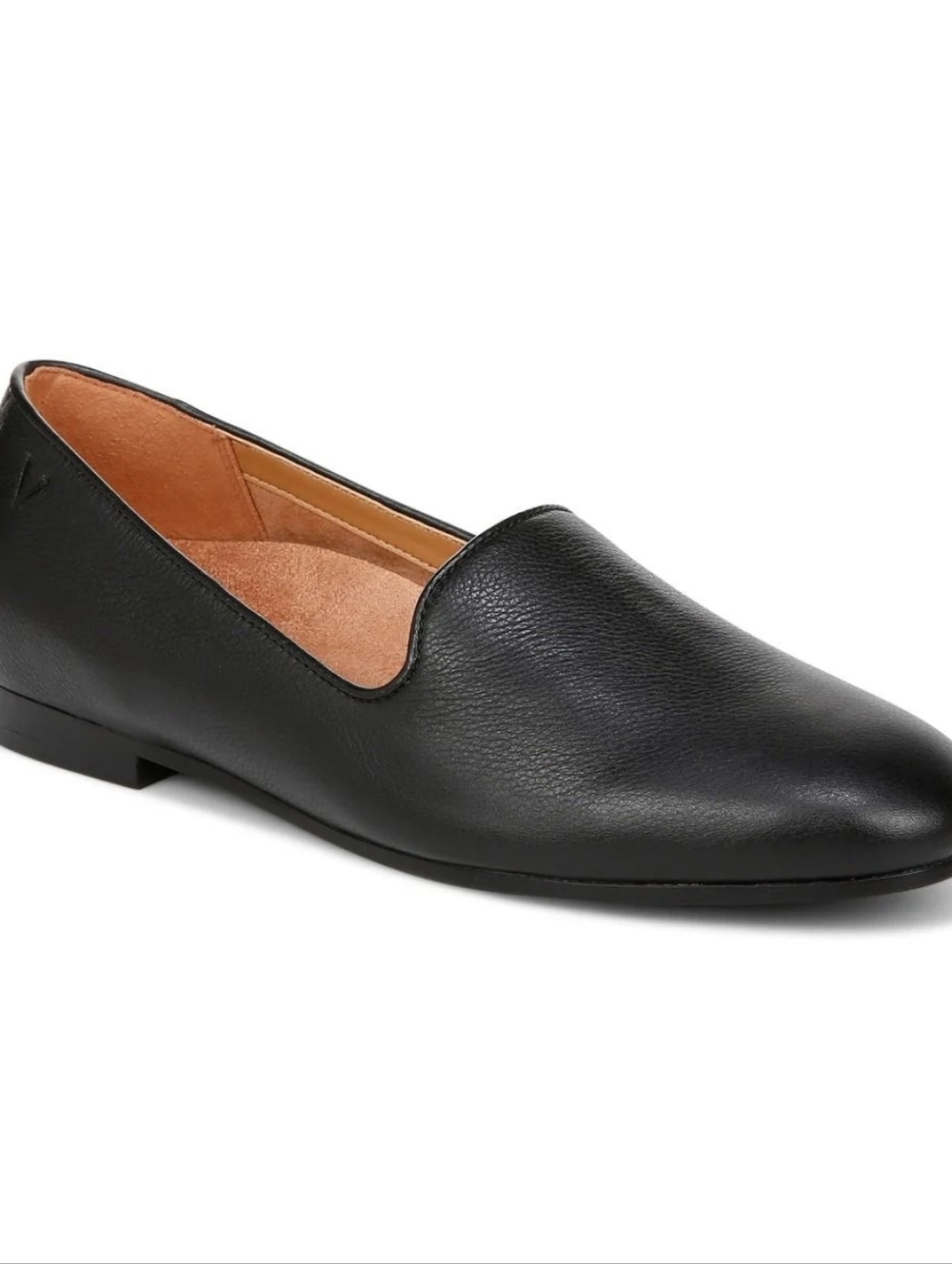 Vionic Willa II Premium Black Leather Slip On Loafer Size 6.5